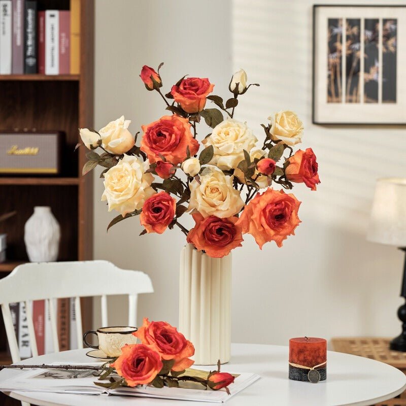 Artificial Flower Arrangements: Stunning Artificial Roses for Every Space - Tiny Porcelain