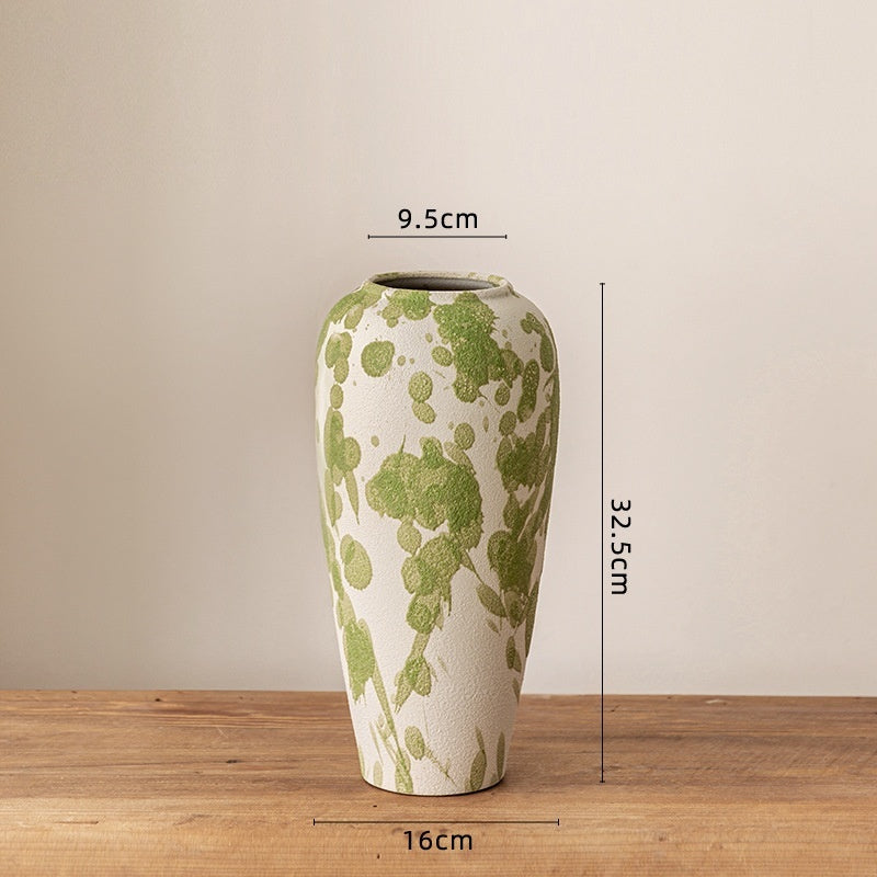 Coarse Pottery Ceramic Vase – Handmade Ceramic Vase for Modern & Rustic Home Décor