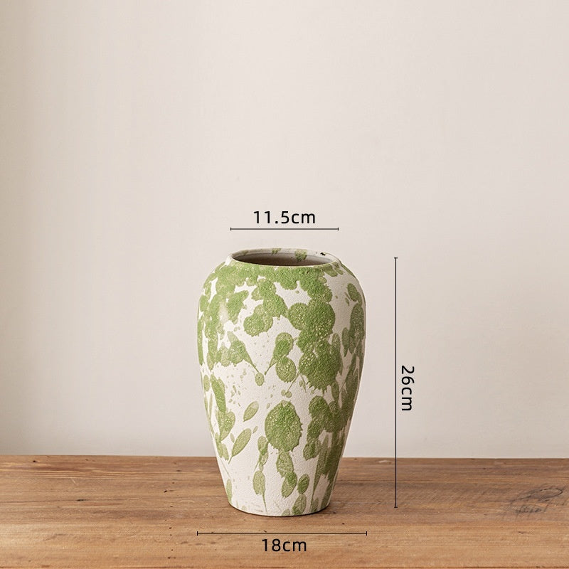 Coarse Pottery Ceramic Vase – Handmade Ceramic Vase for Modern & Rustic Home Décor