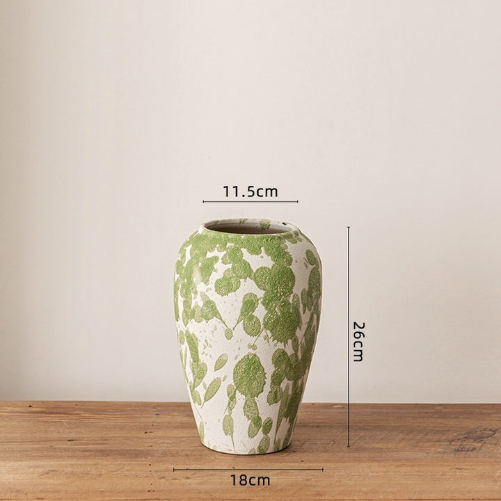 Coarse Pottery Ceramic Vase – Handmade Ceramic Vase for Modern & Rustic Home Décor