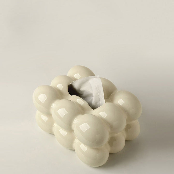 8.2" Eggs Shape Ceramic Tissue Box