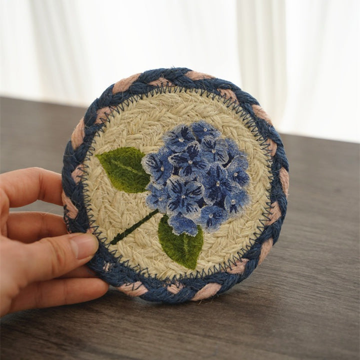 Handmade Woven Coasters for Table Protection  Heat-Resistant