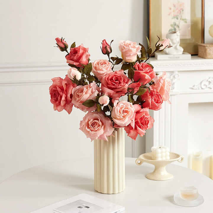 Artificial Flower Arrangement - Artificial Roses Bouquet