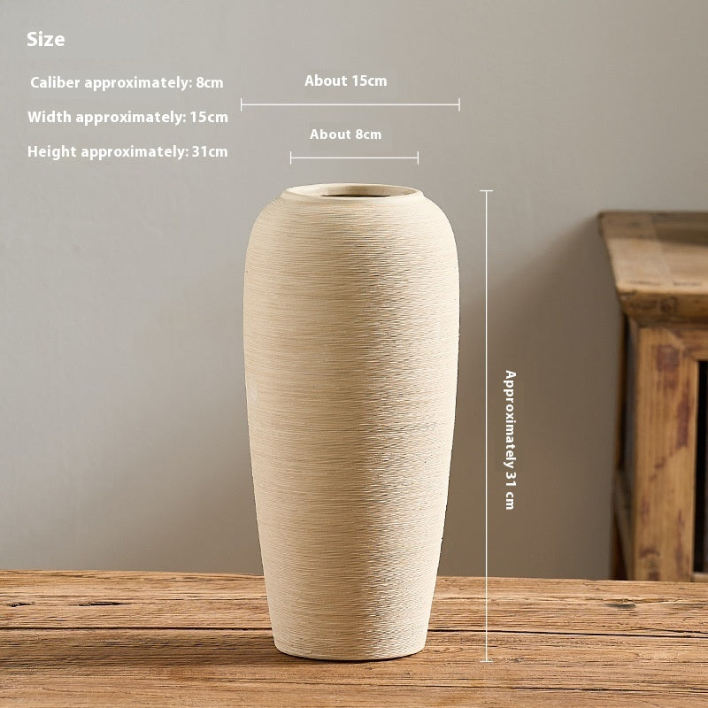 Vintage art ceramic vase in large, medium, and small sizes – handmade sculptural ceramics for modern and minimalist home decor
