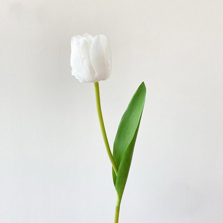 Elegant Artificial Tulip Bouquet – Realistic Home Décor Flowers - Tiny Porcelain