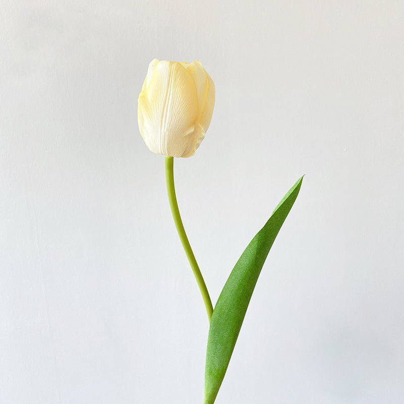 Elegant Artificial Tulip Bouquet – Realistic Home Décor Flowers - Tiny Porcelain