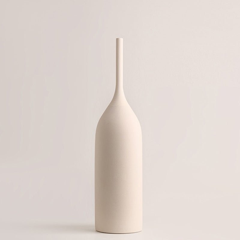 Matte Earth Tone Ceramic Vase Set – Modern Minimalist Design - Tiny Porcelain