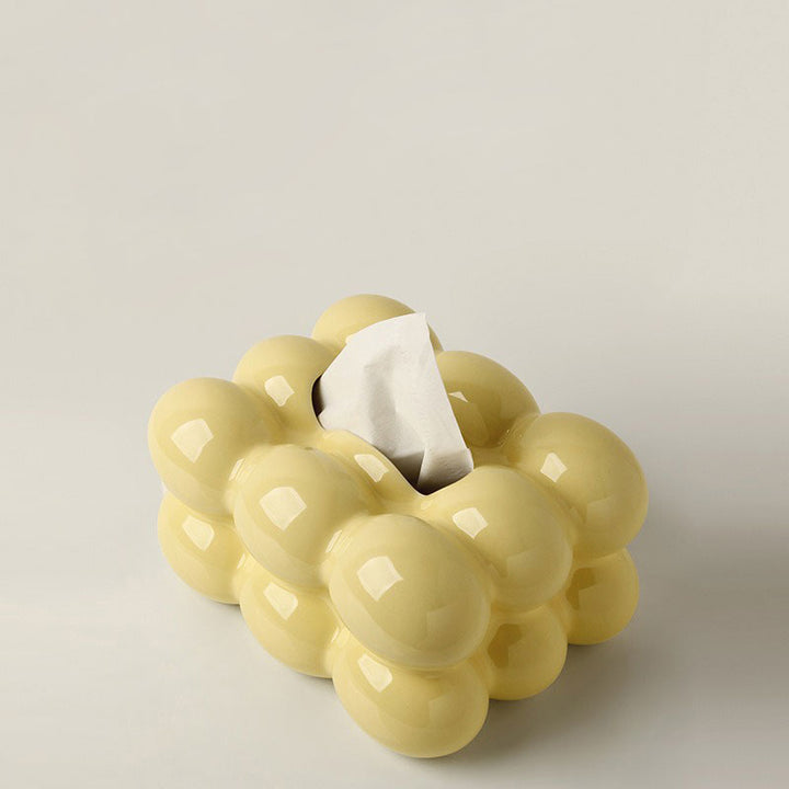 8.2" Eggs Shape Ceramic Tissue Box