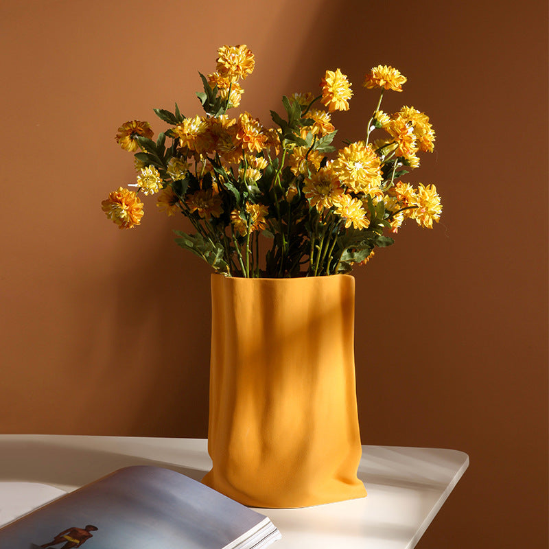 Handmade Ceramic Vase inspired by Morandi Color Table Decorative Accessory Home Decoration