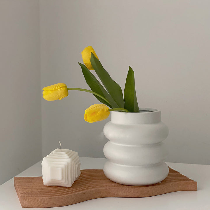 Three Circles Ceramic Vase