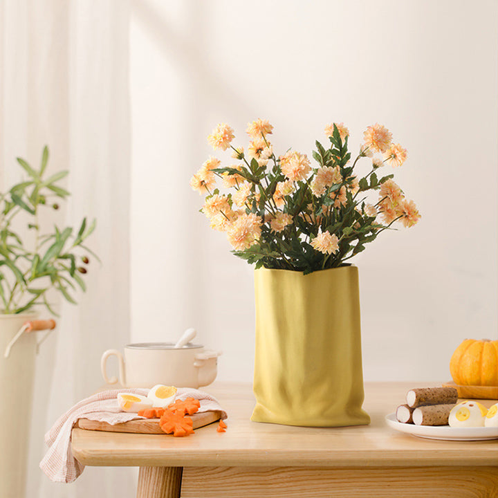 Handmade Ceramic Vase inspired by Morandi Color Table Decorative Accessory Home Decoration